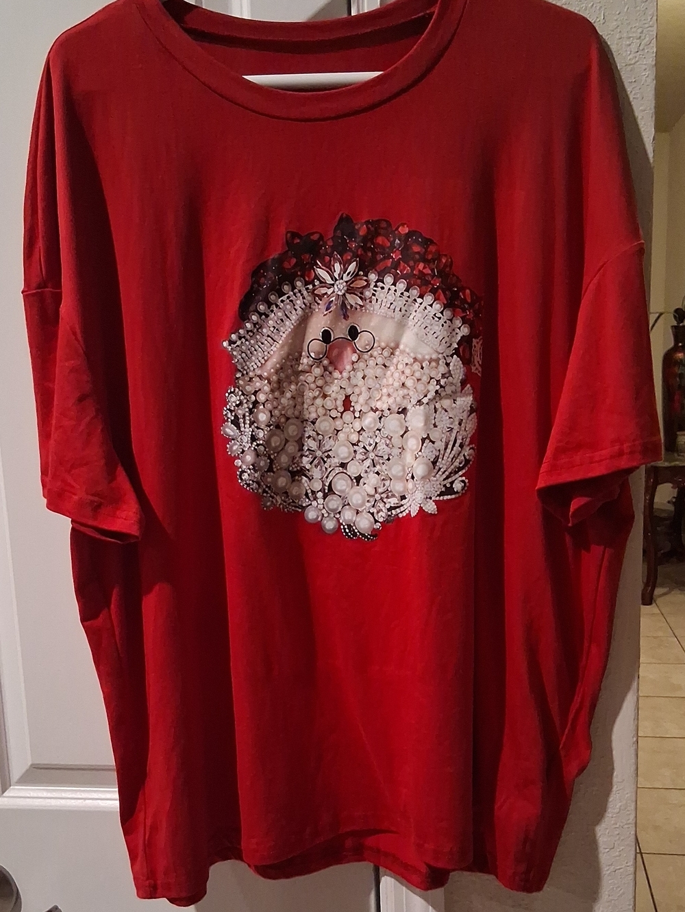 Kids Red Santa Graphic Tee